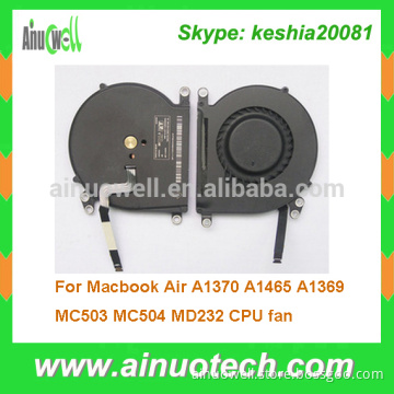Laptop cpu fan for Macbook Air A1370 A1465 A1369 MC503 MC504 MD232 laptop internal fan mainboard cooler